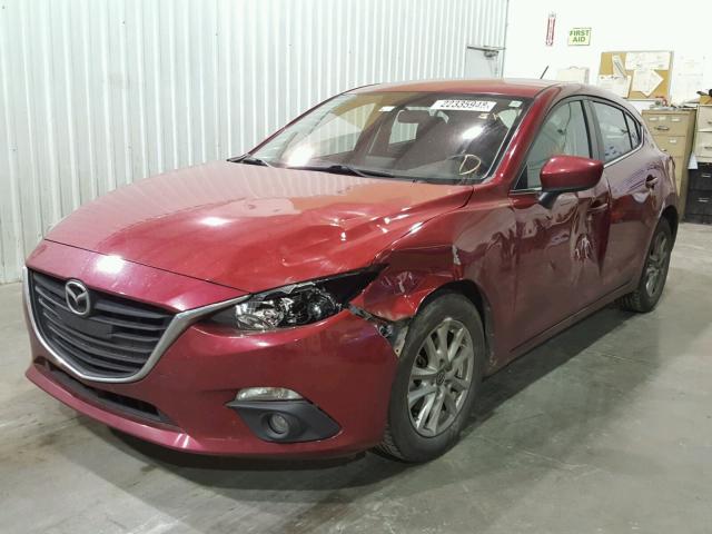 3MZBM1L73FM205617 - 2015 MAZDA 3 TOURING RED photo 2