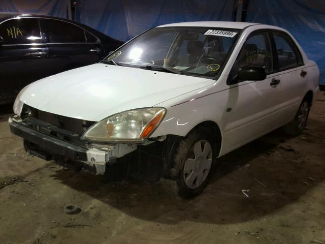 JA3AJ26EX4U036422 - 2004 MITSUBISHI LANCER ES WHITE photo 2