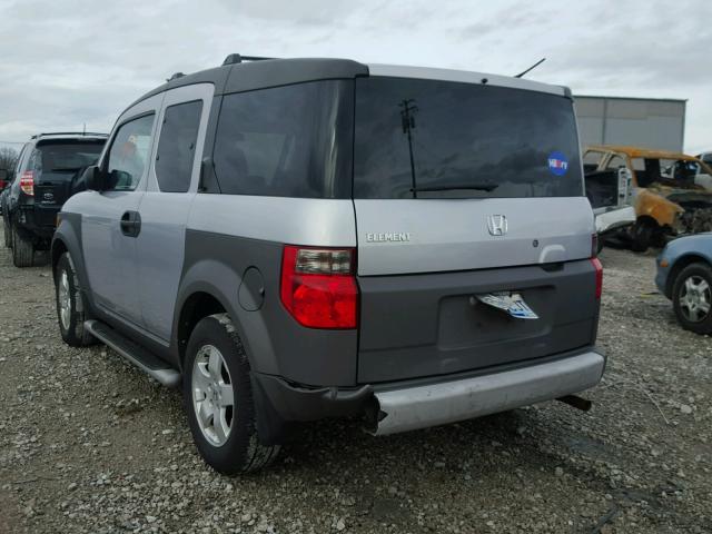 5J6YH28583L002373 - 2003 HONDA ELEMENT EX SILVER photo 3