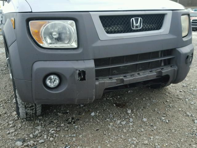 5J6YH28583L002373 - 2003 HONDA ELEMENT EX SILVER photo 9