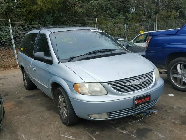 2C8GP54L21R219172 - 2001 CHRYSLER TOWN & COU SILVER photo 1