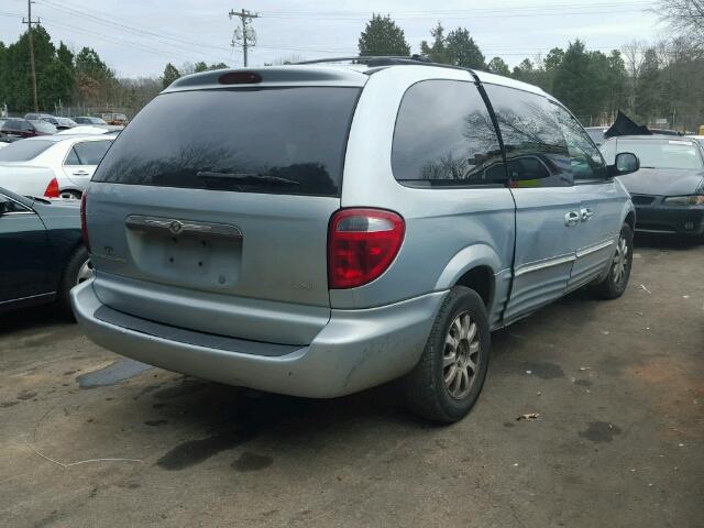 2C8GP54L21R219172 - 2001 CHRYSLER TOWN & COU SILVER photo 4