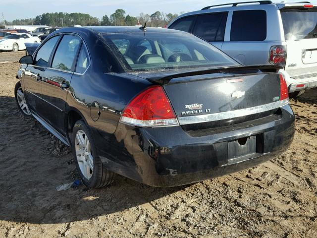 2G1WB5EK5A1267340 - 2010 CHEVROLET IMPALA LT BLACK photo 3