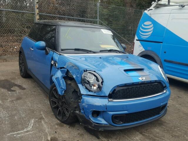 WMWSV3C59DT479359 - 2013 MINI COOPER S BLUE photo 1