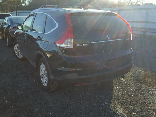 2HKRM4H71DH657063 - 2013 HONDA CR-V EXL BLACK photo 3