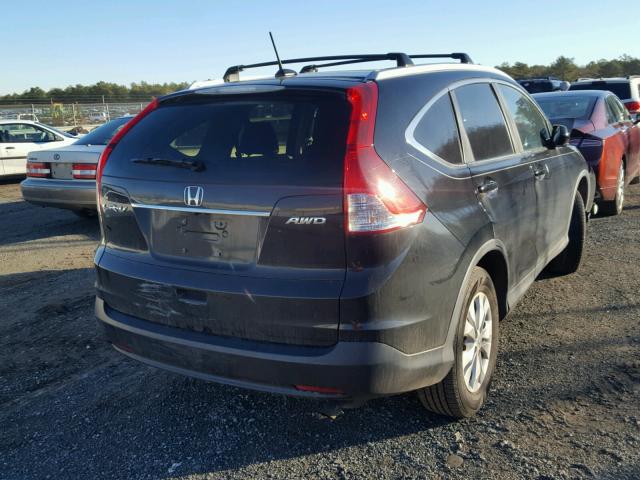 2HKRM4H71DH657063 - 2013 HONDA CR-V EXL BLACK photo 4