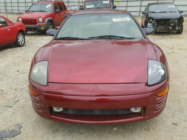 4A3AC44G8YE108503 - 2000 MITSUBISHI ECLIPSE GS MAROON photo 9