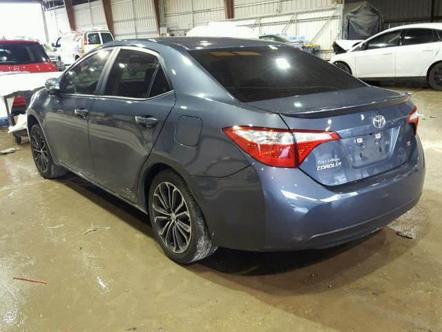 5YFBURHE3GP397933 - 2016 TOYOTA COROLLA L BLUE photo 3