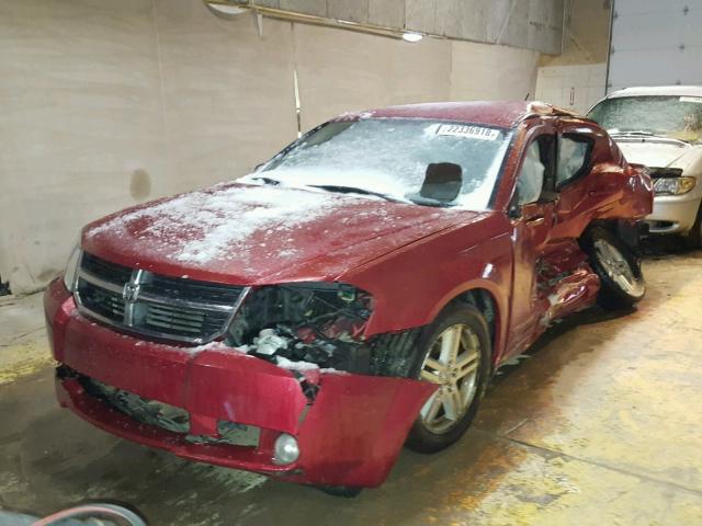 1B3LC56K08N690147 - 2008 DODGE AVENGER SX RED photo 1