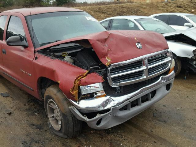 1B7GL22X1XS214991 - 1999 DODGE DAKOTA RED photo 9