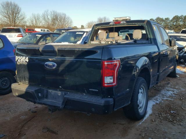 1FTEX1C81FFD09619 - 2015 FORD F150 SUPER BLACK photo 4