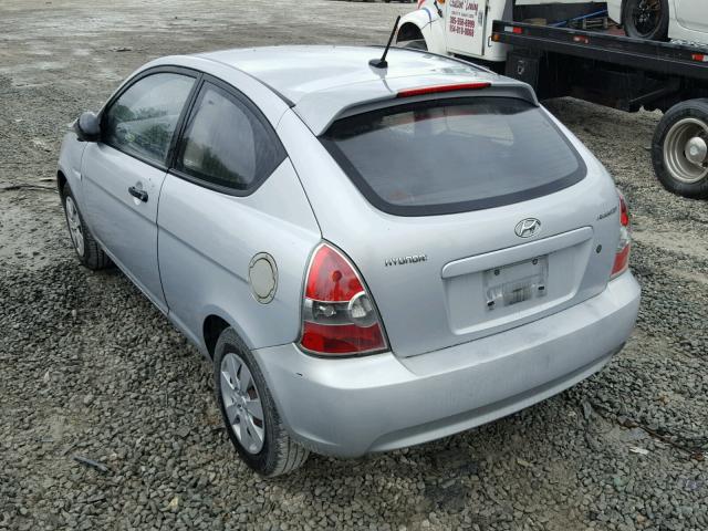 KMHCM36CX9U112259 - 2009 HYUNDAI ACCENT GS SILVER photo 3