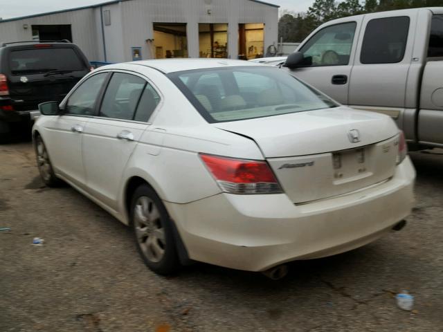 5KBCP3F85AB015590 - 2010 HONDA ACCORD EXL WHITE photo 3