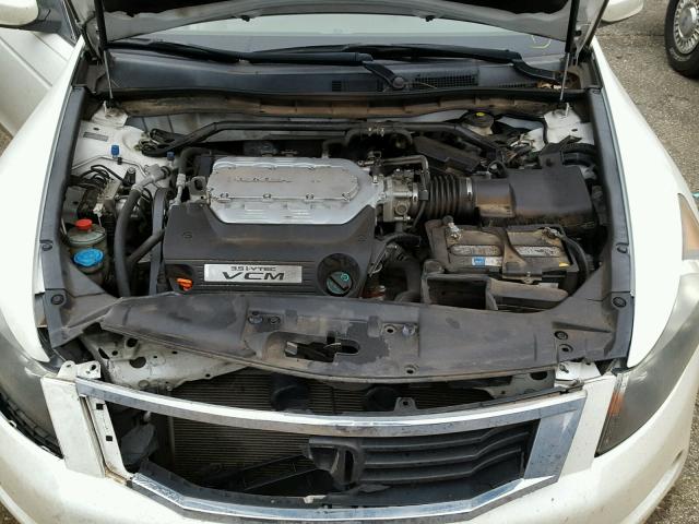 5KBCP3F85AB015590 - 2010 HONDA ACCORD EXL WHITE photo 7