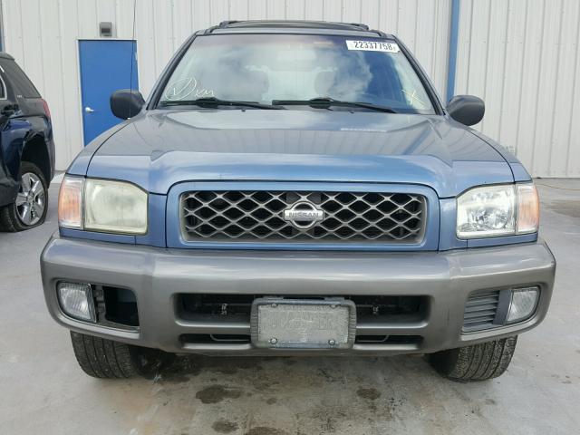 JN8DR09Y11W571676 - 2001 NISSAN PATHFINDER BLUE photo 9