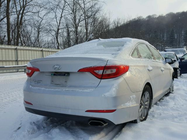 5NPE24AFXGH303357 - 2016 HYUNDAI SONATA SE SILVER photo 4