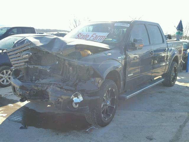 1FTFW1ET0CFA85263 - 2012 FORD F150 SUPER BLACK photo 2