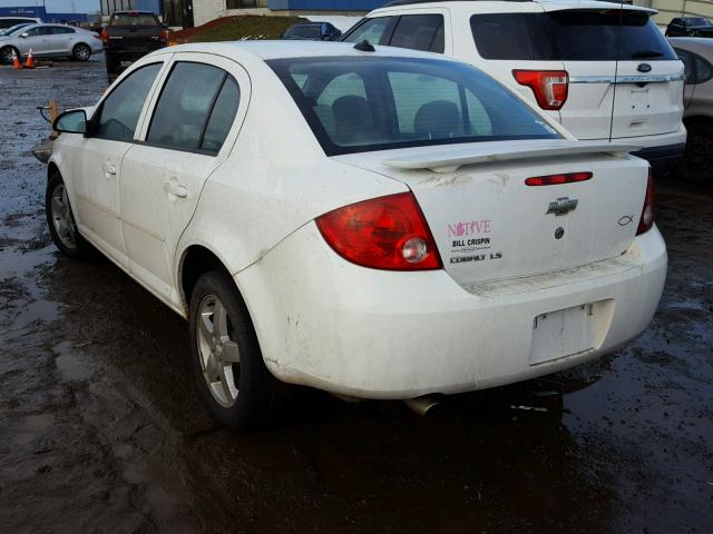 1G1AL52F557553843 - 2005 CHEVROLET COBALT LS WHITE photo 3