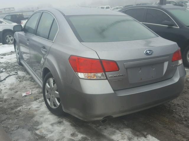 4S3BMCC62B3246564 - 2011 SUBARU LEGACY 2.5 GRAY photo 3