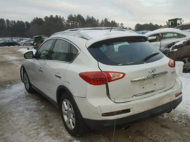 JNKAJ09F79M952197 - 2009 INFINITI EX35 BASE WHITE photo 3