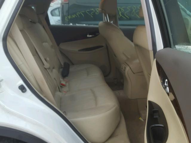 JNKAJ09F79M952197 - 2009 INFINITI EX35 BASE WHITE photo 6