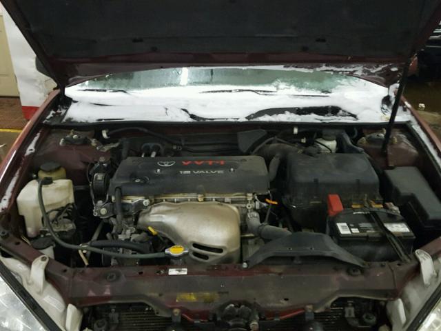 4T1BE30K84U309819 - 2004 TOYOTA CAMRY LE RED photo 7