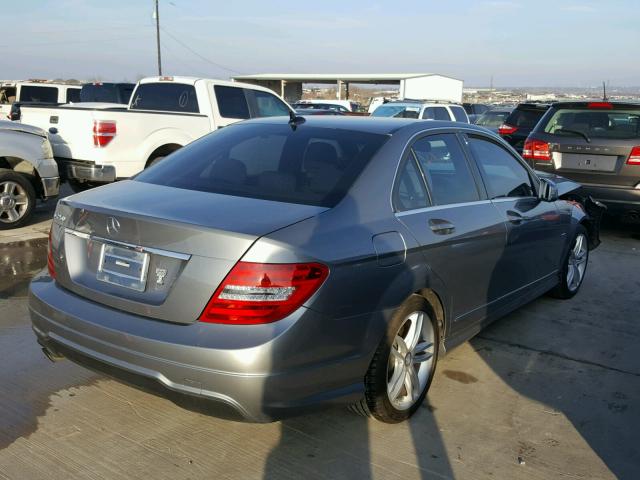 WDDGF4HB5CR198963 - 2012 MERCEDES-BENZ C 250 GRAY photo 4