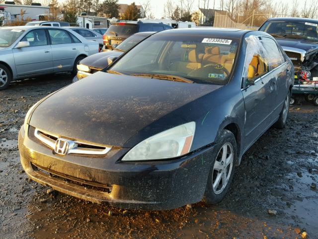 1HGCM56663A137468 - 2003 HONDA ACCORD EX BLACK photo 2