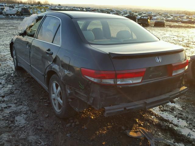 1HGCM56663A137468 - 2003 HONDA ACCORD EX BLACK photo 3