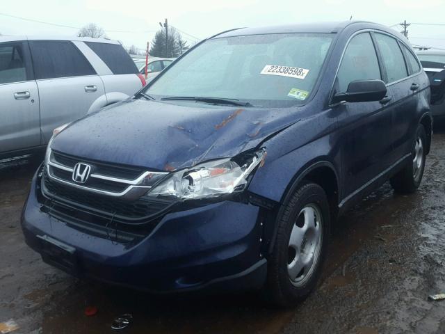 5J6RE4H31BL095050 - 2011 HONDA CR-V LX BLUE photo 2