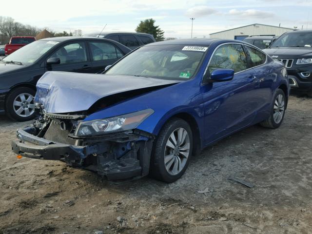 1HGCS12738A015249 - 2008 HONDA ACCORD EX BLUE photo 2