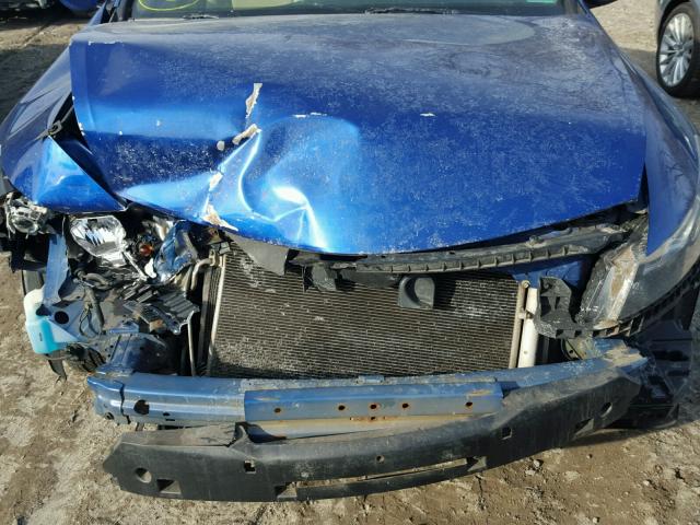 1HGCS12738A015249 - 2008 HONDA ACCORD EX BLUE photo 7