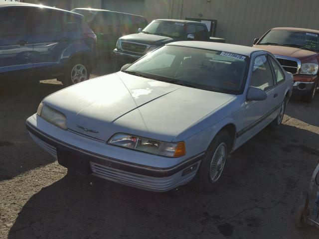 1FAPP6049KH115156 - 1989 FORD THUNDERBIR BLUE photo 2