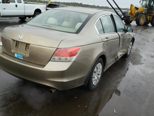 1HGCP2F31AA112776 - 2010 HONDA ACCORD LX GOLD photo 4