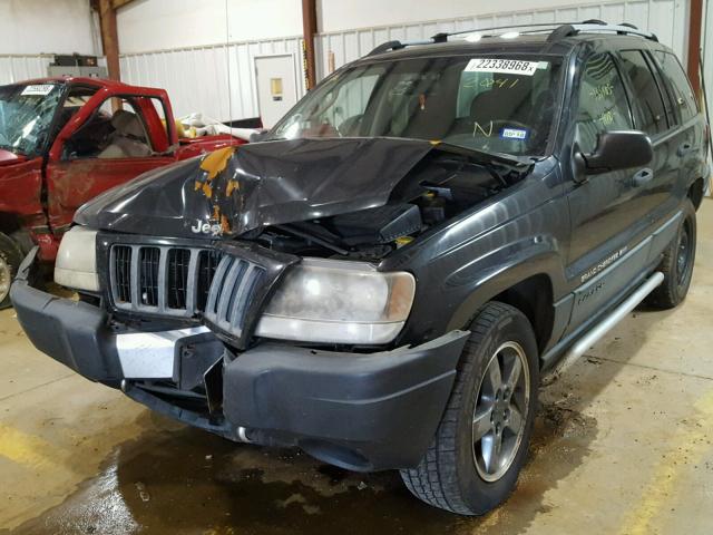 1J4GX48S74C222041 - 2004 JEEP GRAND CHER BLACK photo 2