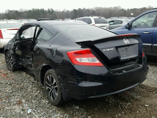 2HGFG3B06DH526706 - 2013 HONDA CIVIC EXL BLACK photo 3