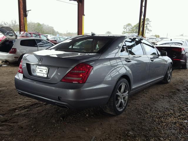 WDDNG7DB3DA504845 - 2013 MERCEDES-BENZ S 550 GRAY photo 4