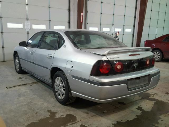 2G1WF52E349262517 - 2004 CHEVROLET IMPALA SILVER photo 3