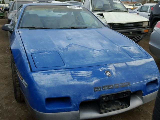 1G2PG1199HP230303 - 1987 PONTIAC FIERO GT BLUE photo 9