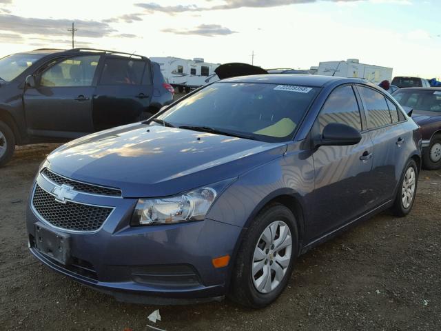 1G1PA5SH8D7323181 - 2013 CHEVROLET CRUZE LS BLUE photo 2