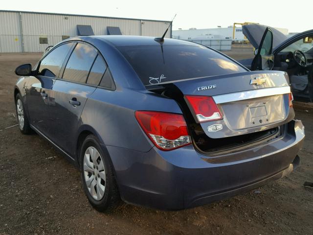 1G1PA5SH8D7323181 - 2013 CHEVROLET CRUZE LS BLUE photo 3