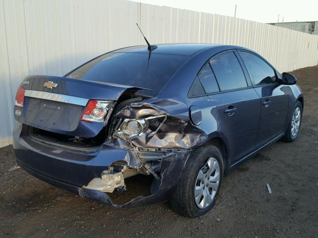 1G1PA5SH8D7323181 - 2013 CHEVROLET CRUZE LS BLUE photo 4