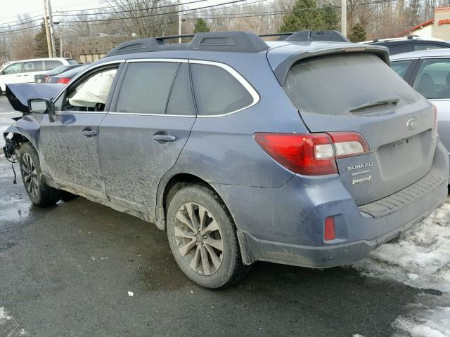 4S4BSANC4H3321234 - 2017 SUBARU OUTBACK 2. BLUE photo 3