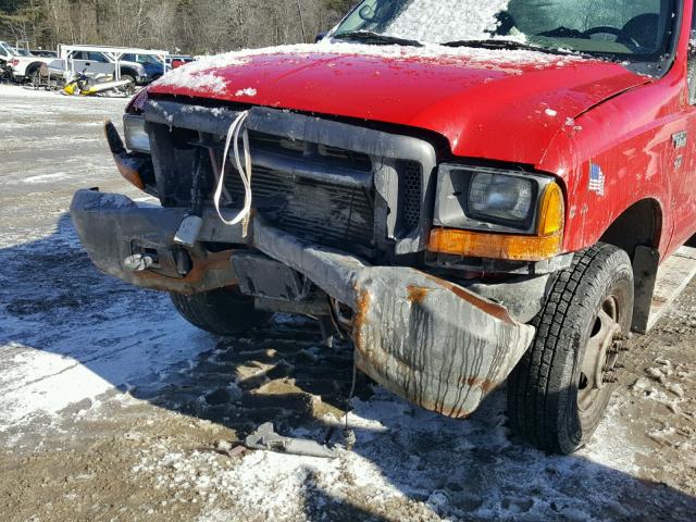 1FDWF37F7XEB33626 - 1999 FORD F350 SUPER RED photo 9