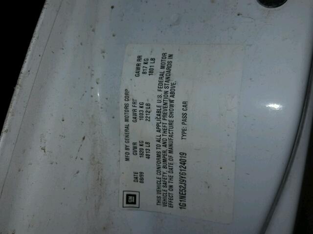 1G1NE52J9Y6124019 - 2000 CHEVROLET MALIBU LS 白色 照片 10