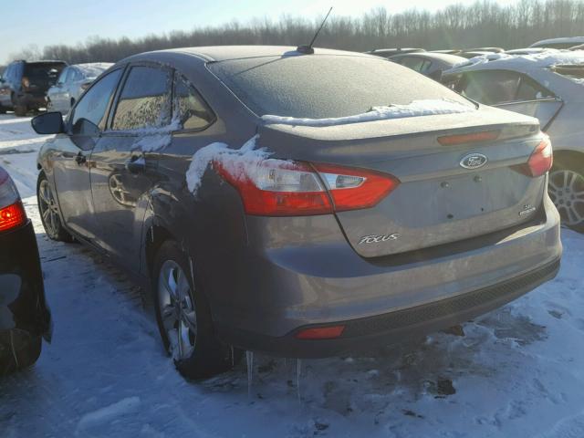 1FADP3F28DL291235 - 2013 FORD FOCUS SE GRAY photo 3