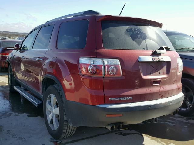 1GKKRRED2CJ154355 - 2012 GMC ACADIA SLT RED photo 3