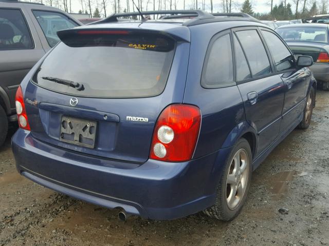 JM1BJ246521594677 - 2002 MAZDA PROTEGE PR BLUE photo 4