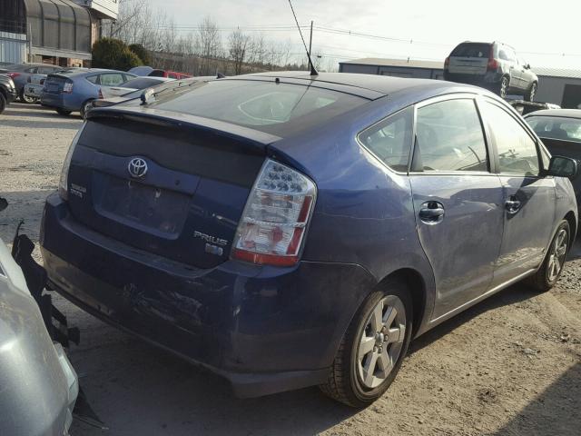 JTDKB20U997878502 - 2009 TOYOTA PRIUS BLUE photo 4