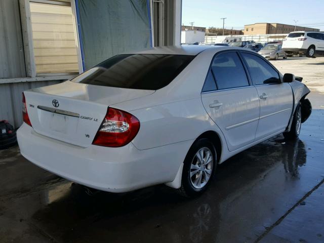 4T1BF32K24U079169 - 2004 TOYOTA CAMRY LE WHITE photo 4